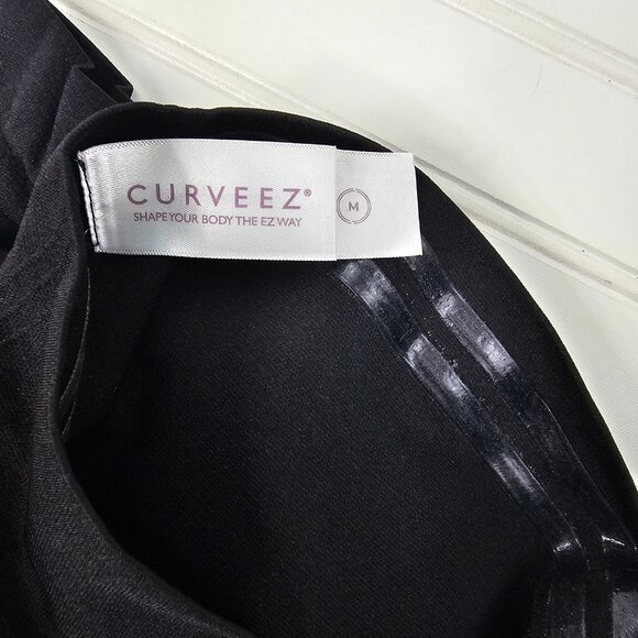 Curveez Signature Firm Control Women's Black High Waisted Boy Shorts Size M NIP - Picture 7 of 14